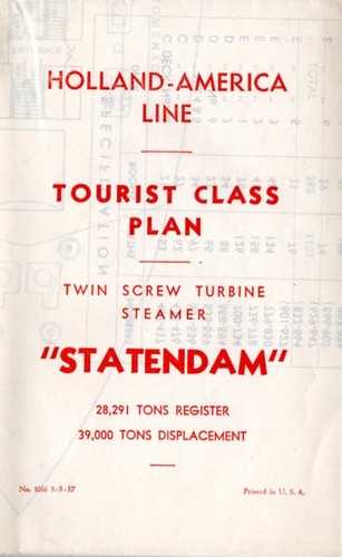 1937 holland america statendam - 1937,