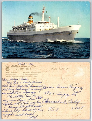 Holland america line s - holland-america, s.s